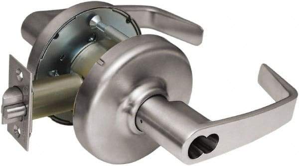 Corbin Russwin - Entrance Lever Lockset - 2-3/4" Back Set, Steel, Brushed Chrome Finish - Industrial Tool & Supply