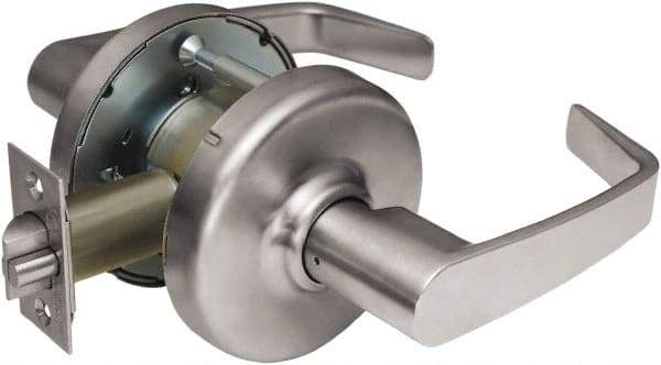 Corbin Russwin - Passage Lever Lockset - 2-3/4" Back Set, Steel, Brushed Chrome Finish - Industrial Tool & Supply