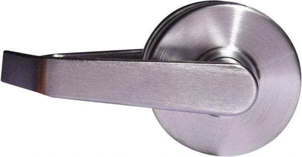 Arrow Lock - Entry Lever Lockset - 2-3/4" Back Set, Steel, Brushed Chrome Finish - Industrial Tool & Supply