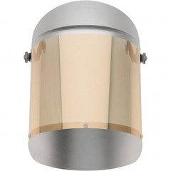 Oberon - Face Shield & Headgear Set - CLR GOLD HEAT REFLCTVE FACESHIELD W/ADAPTERS - Industrial Tool & Supply
