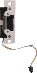 Adams Rite - 3.38" Long x 1" Wide, Clear Anodized Finish, Electric Door Strike - Field Selectable 12, 16, or 24 VAC/DC, VAC/VDC Power, Zinc Alloy - Industrial Tool & Supply