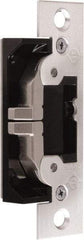 Adams Rite - 3.38" Long x 1" Wide, Clear Anodized Finish, Electric Door Strike - Field Selectable 12, 16, or 24 VAC/DC, VAC/VDC Power, Zinc Alloy - Industrial Tool & Supply