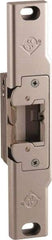 Adams Rite - 3.38" Long x 1" Wide, Clear Anodized Finish, Electric Door Strike - Field Selectable 12, 16, or 24 VAC/DC, AC/DC Power, Zinc Alloy - Industrial Tool & Supply