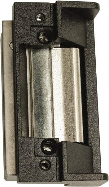 Rutherford - 4.88" Long x 1-1/4" Wide, Satin Stainless Steel Finish, Electric Door Strike - 24 Volt, VDC Power, Zinc Alloy - Industrial Tool & Supply