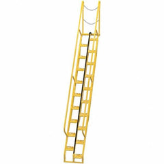 Vestil - 186-1/8" High 350 Lb Capacity 20 Step Alternating Tread Stair - Industrial Tool & Supply