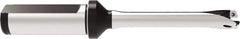 Allied Machine and Engineering - Series 12, 12 to 12.99mm Diam, 3/4" Diam Straight Shank with Flange, Straight Flute Spade Drill - 1-35/64" Max Depth, 4.736" OAL, Standard Length, Through Coolant - Industrial Tool & Supply