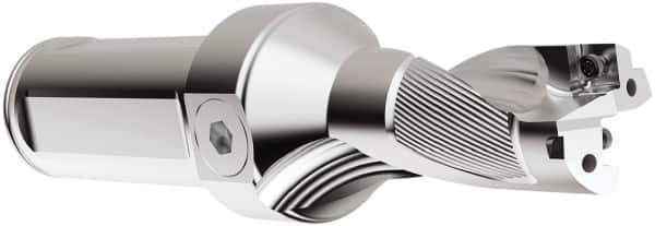 Seco - 3" Max Drill Depth, 2xD, 1-1/2" Diam, Indexable Insert Drill - 2 Inserts, 1-1/2" Shank Diam, Straight Shank - Industrial Tool & Supply