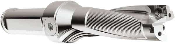 Seco - 3-3/4" Max Drill Depth, 3xD, 1-1/4" Diam, Indexable Insert Drill - 2 Inserts, 1-1/2" Shank Diam, Straight Shank - Industrial Tool & Supply