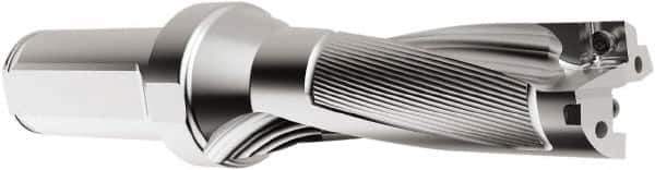 Seco - 78.74mm Max Drill Depth, 3xD, 26.21mm Diam, Indexable Insert Drill - 2 Inserts, 1-1/4" Shank Diam, Straight Shank - Industrial Tool & Supply