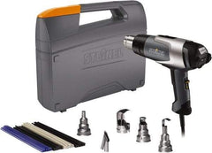 Steinel - 120 to 1,200°F Heat Setting, 4 to 13 CFM Air Flow, Heat Gun Kit - 120 Volts, 13.5 Amps, 1,600 Watts, 6' Cord Length - Industrial Tool & Supply