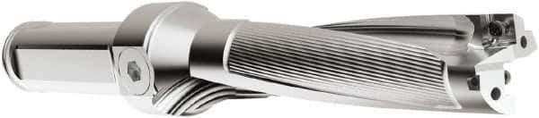Seco - 5" Max Drill Depth, 4xD, 1-1/4" Diam, Indexable Insert Drill - 2 Inserts, 1-1/2" Shank Diam, Straight Shank - Industrial Tool & Supply