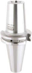 Lyndex - 0.1181" Hole Diam, CAT40 Taper Shank Shrink Fit Tool Holder & Adapter - 3.145" Projection, 0.3937" Nose Diam, Through Coolant - Exact Industrial Supply