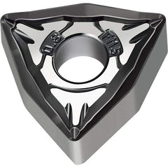 Walter - WNMG FM5 Grade WSM10S Turning Insert - TiAlN+Al2O3+(Al) Finish, 80° Trigon, 12.7mm Inscr Circle, 4.76mm Thick, 0.8mm Corner Radius - Industrial Tool & Supply