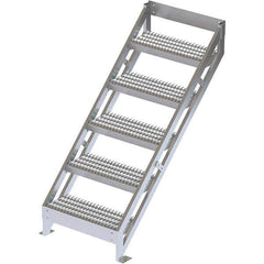 TRI-ARC - Rolling & Wall Mounted Ladders & Platforms Type: Ladder Style: Stair Unit - Industrial Tool & Supply