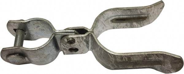 VizCon - 84" High x 12-1/2" Long x 8" Wide Barrier Gate Attachment - Galvanized Finish, Silver, Use with 45032-O, 45032-W - Industrial Tool & Supply