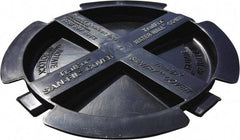 VizCon - 1" High x 8" Long x 8" Wide Barrier Fill Cap - Uncoated, Black, Use with 45032-O, 45032-W - Industrial Tool & Supply