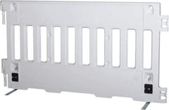 VizCon - 38" High x 6' Max Width Barrier - Polyethylene, White - Industrial Tool & Supply