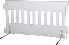 VizCon - 38" High x 6' Max Width Barrier - Polyethylene, White - Industrial Tool & Supply