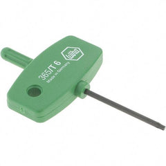 Wiha - T6 Torx Key - Wing Handle, 35mm Length Under Head, 2.7" OAL - Industrial Tool & Supply