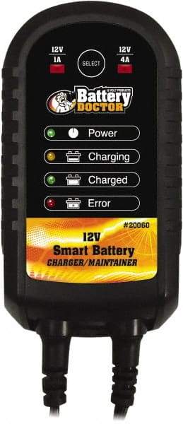 Battery Doctor - 12 Volt Automatic Charger/Maintainer - 1 Amps/4 Amps - Industrial Tool & Supply