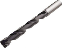 Seco - 8mm 140° Solid Carbide Jobber Drill - TiAlN Finish, Right Hand Cut, Spiral Flute, Straight Shank, 110mm OAL, Cone Relief Point - Industrial Tool & Supply