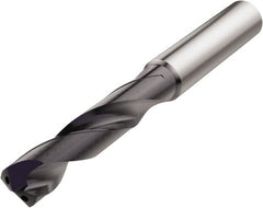 Seco - 11.55mm 140° Spiral Flute Solid Carbide Screw Machine Drill Bit - Industrial Tool & Supply