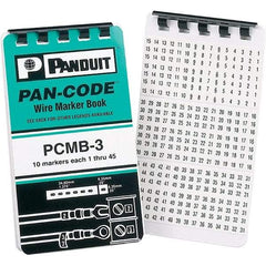 Panduit - Wire Marker Books & Pens Wire Marker Type: Book Ink Color: Black - Industrial Tool & Supply
