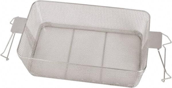 CREST ULTRASONIC - Stainless Steel Parts Washer Basket - 5.177" High, Use with Parts Washers - Industrial Tool & Supply