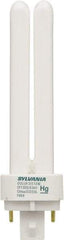 SYLVANIA - 13 Watt Fluorescent Residential/Office 2 Pin Lamp - 4,100°K Color Temp, 780 Lumens, CF13FF, 20,000 hr Avg Life - Industrial Tool & Supply