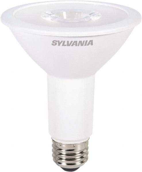 SYLVANIA - 9 Watt LED Flood/Spot Medium Screw Lamp - 3,000°K Color Temp, 700 Lumens, Shatter Resistant, PAR30L, 25,000 hr Avg Life - Industrial Tool & Supply