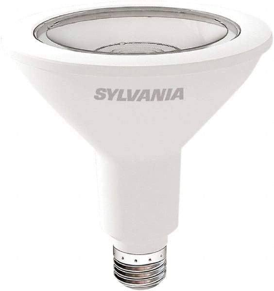 SYLVANIA - 13 Watt LED Flood/Spot Medium Screw Lamp - 3,000°K Color Temp, 1050 Lumens, Shatter Resistant, PAR38, 25,000 hr Avg Life - Industrial Tool & Supply