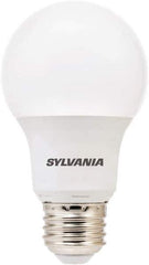 SYLVANIA - 6 Watt LED Residential/Office Medium Screw Lamp - 2,700°K Color Temp, 450 Lumens, Shatter Resistant, A19, 11,000 hr Avg Life - Industrial Tool & Supply