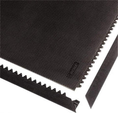 Notrax - 3' Long x 3' Wide x 1/2" Thick, Anti-Fatigue Modular Matting Tiles - 4 Interlocking Sides, Black, For Dry Areas, Series 040 - Industrial Tool & Supply
