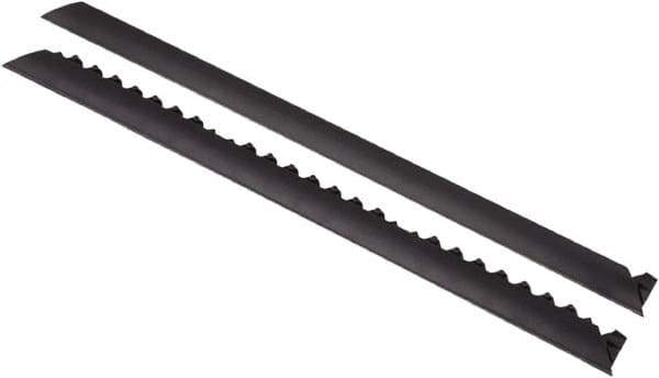 Notrax - 3' Long x 2" Wide x 5/8" Thick, Anti-Fatigue Modular Matting Tiles - Female, 4 Interlocking Sides, Black, For Dry Areas, Series 461 - Industrial Tool & Supply
