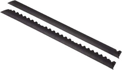 Notrax - 3' Long x 2" Wide x 5/8" Thick, Anti-Fatigue Modular Matting Tiles - Male, 4 Interlocking Sides, Black, For Dry Areas, Series 461 - Industrial Tool & Supply