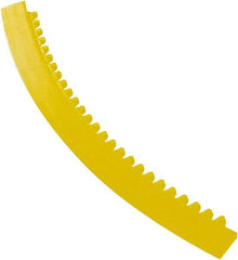 Notrax - 3' Long x 2" Wide x 5/8" Thick, Anti-Fatigue Modular Matting Tiles - Female, 4 Interlocking Sides, Yellow, For Dry Areas, Series 481 - Industrial Tool & Supply
