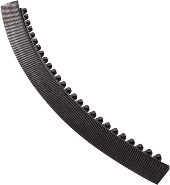 Notrax - 3' Long x 2" Wide x 5/8" Thick, Anti-Fatigue Modular Matting Tiles - Male, 4 Interlocking Sides, Black, For Dry Areas, Series 481 - Industrial Tool & Supply
