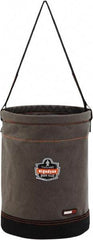 Ergodyne - 1 Pocket Gray Canvas Tool Bucket - 12-1/2" Wide x 12-1/2" Deep x 17" High - Industrial Tool & Supply