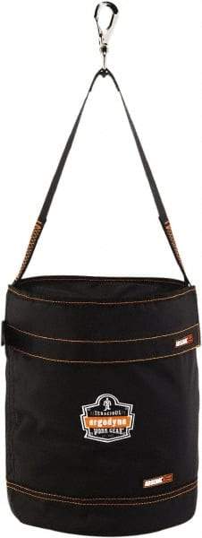 Ergodyne - 1 Pocket Black Polyester Tool Bucket - 12-1/2" Wide x 12-1/2" Deep x 15" High - Industrial Tool & Supply