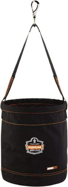 Ergodyne - 1 Pocket Black Polyester Tool Bucket - 12-1/2" Wide x 12-1/2" Deep x 15" High - Industrial Tool & Supply