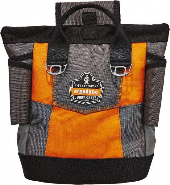 Ergodyne - General Purpose Holster with 1 Pocket - Ballistic Polyester, Orange, 11-1/2" Wide x 10" High x 6" Deep - Industrial Tool & Supply