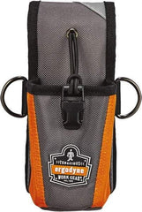 Ergodyne - Radio Holster with 1 Pocket - Ballistic Polyester, Gray - Industrial Tool & Supply