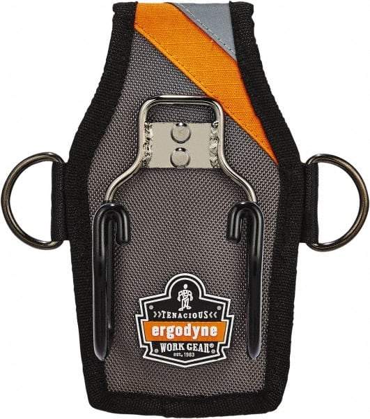 Ergodyne - Hammer Holster with 1 Pocket - Ballistic Polyester, Gray - Industrial Tool & Supply