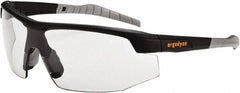 Ergodyne - Indoor/Outdoor Lenses, Framed Safety Glasses - Scratch Resistant, Matte Black Nylon Frame, Size Universal, Wrap Around - Industrial Tool & Supply