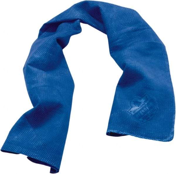 Ergodyne - Size 29-1/2", Cooling Towel - Blue Solid Pattern, PVA - Industrial Tool & Supply