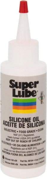 Synco Chemical - 4 oz Bottle Synthetic Machine Oil - -50 to 200°F, SAE 80W, ISO 100, 100 cSt at 25°C, Food Grade - Industrial Tool & Supply