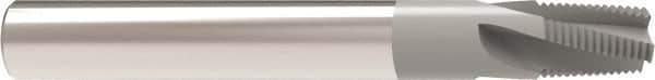 Allied Machine and Engineering - 1/4-3/8 NPT, 0.363" Cutting Diam, 4 Flute, Solid Carbide Helical Flute Thread Mill - Internal/External Thread, 0.68" LOC, 3-1/2" OAL, 3/8" Shank Diam - Industrial Tool & Supply