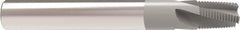Allied Machine and Engineering - 1/4-3/8 NPT, 0.363" Cutting Diam, 4 Flute, Solid Carbide Helical Flute Thread Mill - Internal/External Thread, 0.68" LOC, 3-1/2" OAL, 3/8" Shank Diam - Industrial Tool & Supply