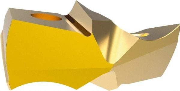 Allied Machine and Engineering - 30mm Diam, Seat Code 29, 140° Included Angle Spade Drill Insert - TiN Coated, Carbide, Series GEN3SYS XT Pro - Industrial Tool & Supply