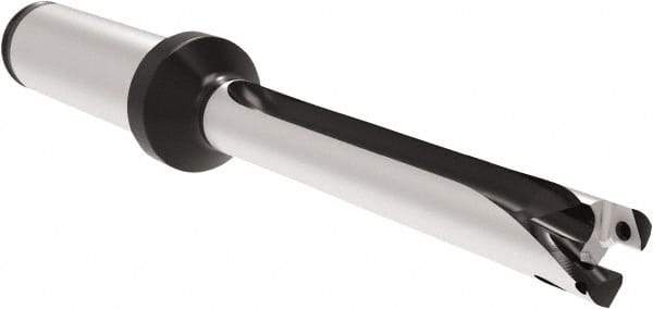 Allied Machine and Engineering - Series 11, 11 to 11.99mm Diam, 5/8" Diam Straight Shank with Flange, Straight Flute Spade Drill - 3-19/64" Max Depth, 6.331" OAL, Standard Length, Through Coolant - Industrial Tool & Supply